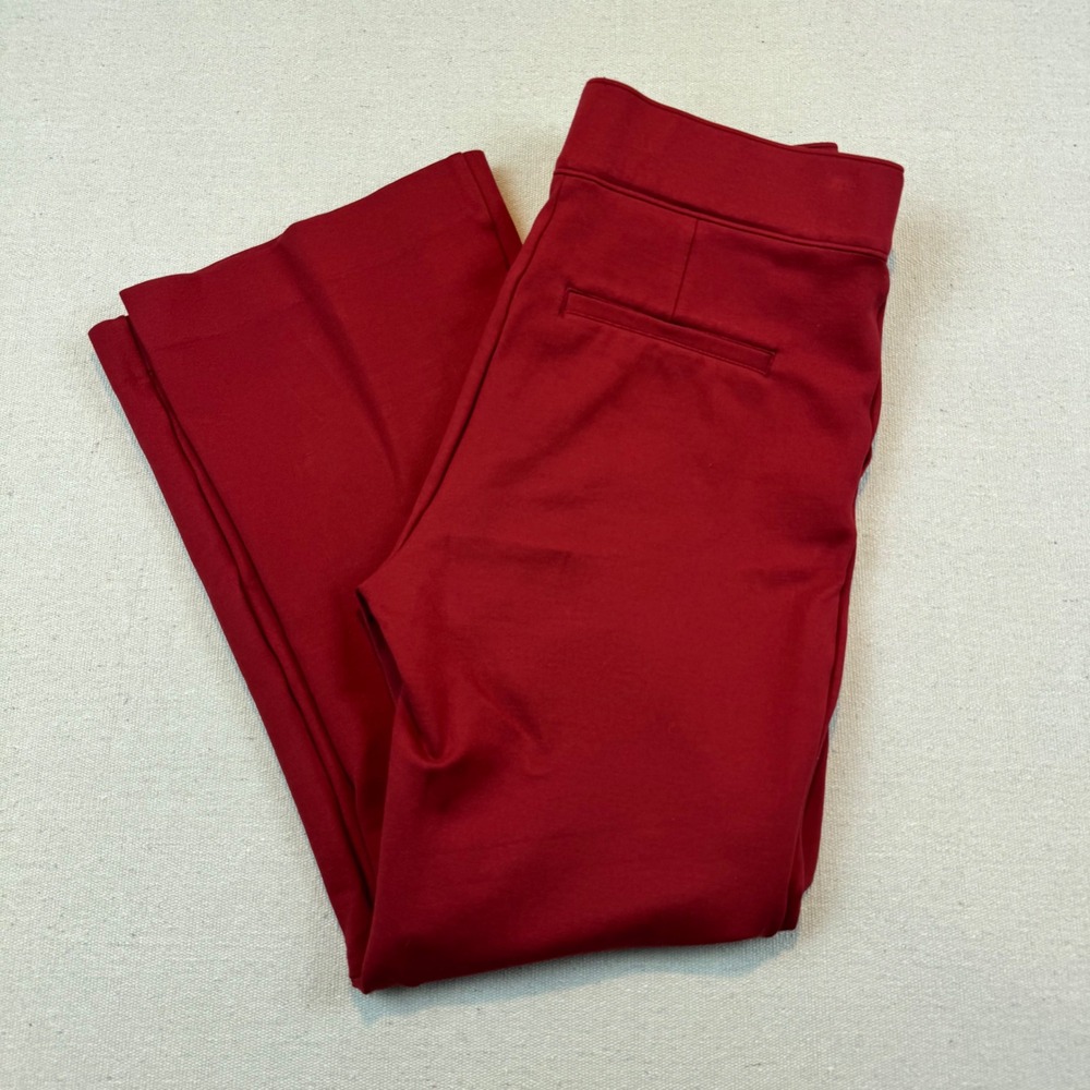 Spanx Medium Flare Leg Pants Women Red The Perfect Pant 20386R